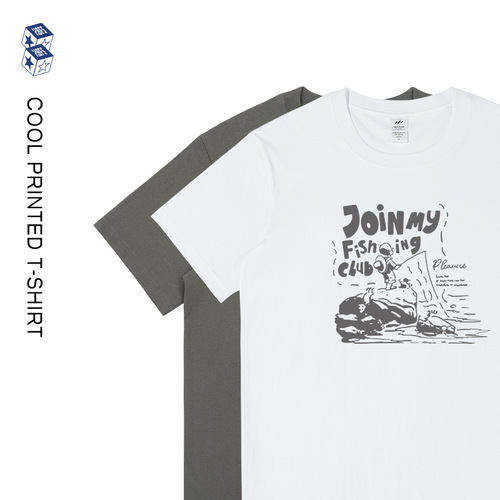 T-shirt streetwear retro short sleeve men summer series new loose round neck pure cotton cool cool shirt for women Ins wholesale