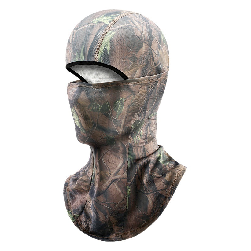 Summer Cycling Sun Protection Hood, Ice Silk Breathable Mask, Quick-Drying Neck Gaiter, Outdoor Camouflage Neck Scarf, Headscarf for Men and Women
