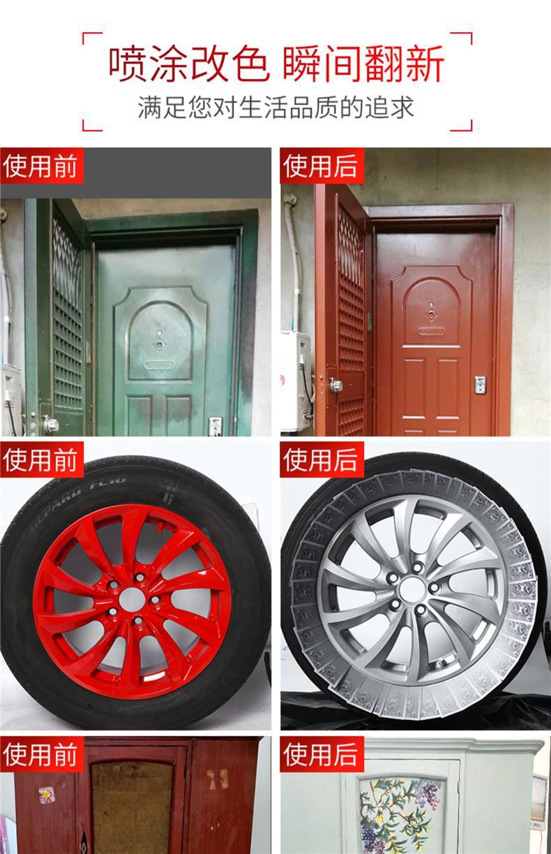 Automatic Hand-Cranked Spray Paint, Anti-Rust Paint, Automotive Metal Paint, Iron Door Anti-Corrosion Renovation Special Silver, Black, White Paint