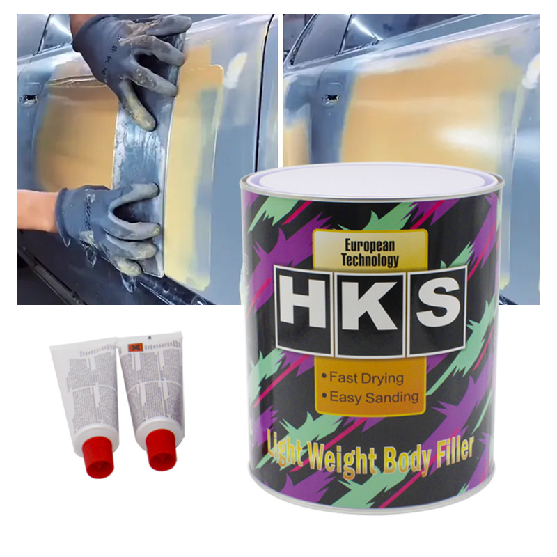 外贸出口汽车腻子汽车钣金修补神器补漆膏固化剂油灰划痕凹陷填补