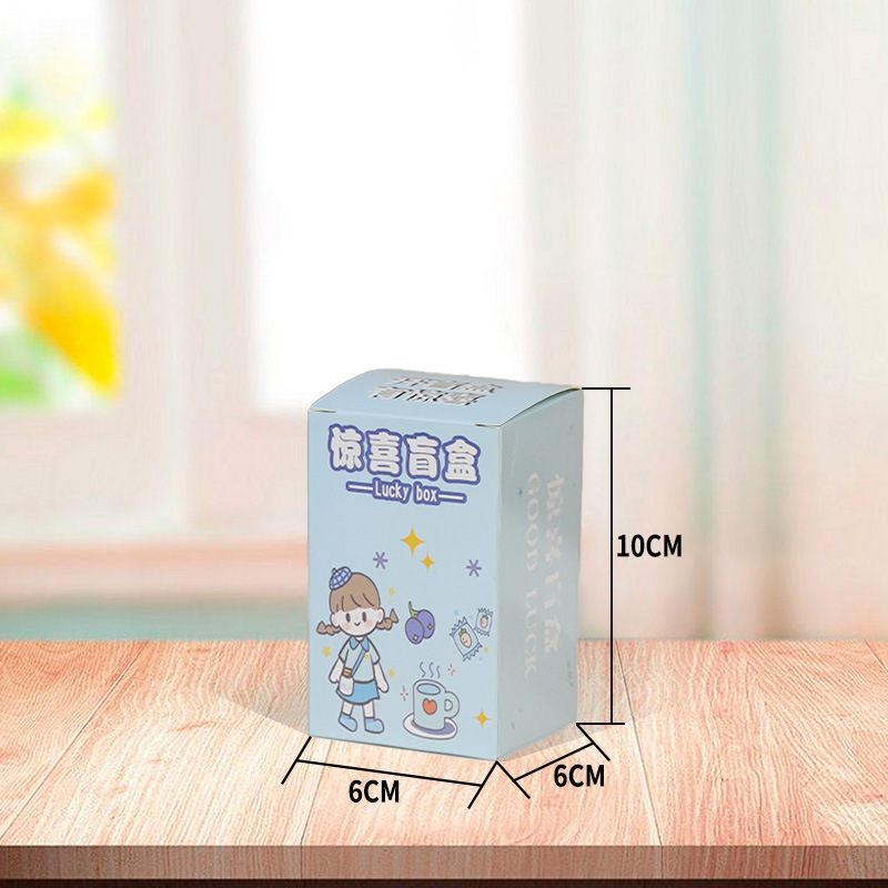Caja ciega sorpresa caja vacía caja de color de actividad al por mayor caja de embalaje grande de dibujos animados coche colgando caja de regalo hecha a mano caja ciega caja
