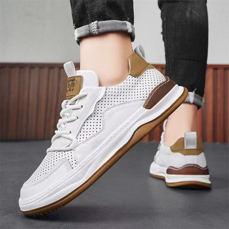 Zapatos de hombre, zapatos de verano delgados, zapatos casuales de malla transpirables, moda, zapatos de skateboard, zapatos cómodos con suela suave