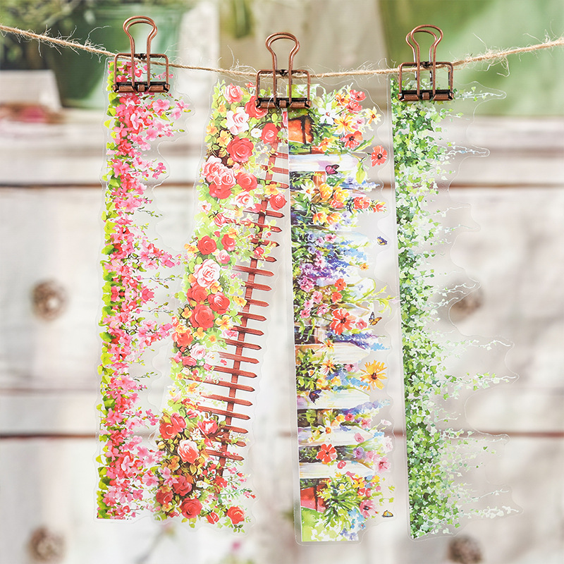 Flores, plantas, flores, materiales de cuentas a mano, transparentes, impermeables, materiales de decoración de paisajismo, pegatinas de cuentas a mano transfronterizas