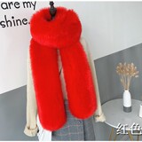 Длинный шарф, фальшивый воротник, зимняя накидка