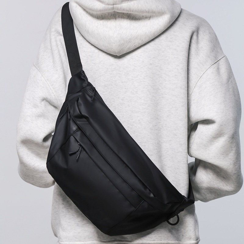 Bolso en el pecho de la marca de moda para hombre, teléfono móvil de un solo hombro, mochila pequeña antisalpicaduras de agua, casual, todo fósforo, otoño, nuevo bolso de mensajero, riñonera para mujer