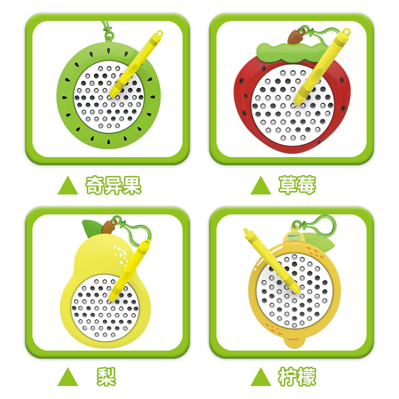 Animales pequeños creativos, frutas, bolas de acero magnéticas, tablero de dibujo, llavero, colgante para estudiantes, juguetes divertidos y prácticos, regalos al por mayor