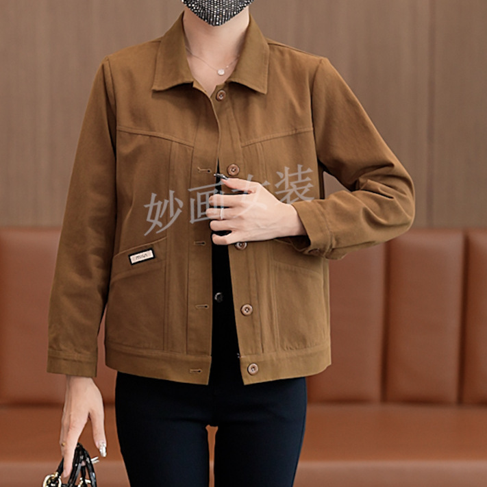 时尚水洗牛仔短外套女2025秋季新款宽松显瘦纯色百搭洋气夹克上衣|undefined