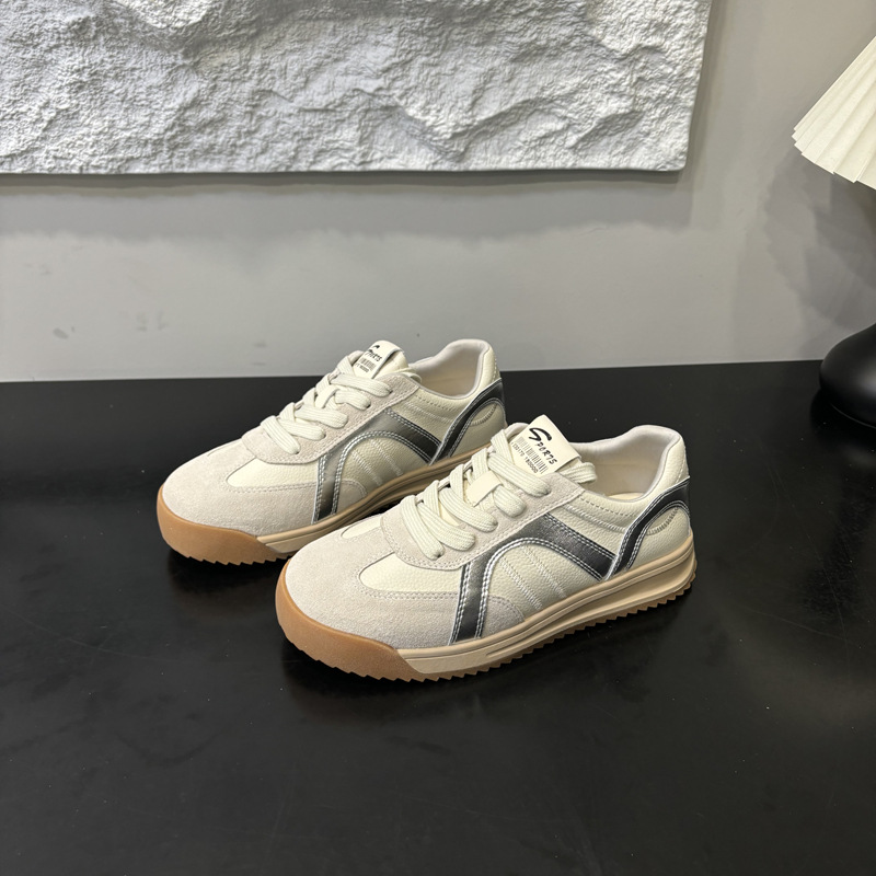 Shougu ~ auténticos zapatos de suela gruesa super caliente para mujeres 2025 nuevos zapatos de pie pequeños zapatos casuales de entrenamiento de estilo alemán