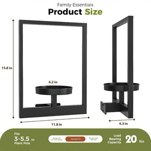 Cross-Border Plant Rack Wall-Mounted Flower Pot Indoor and Outdoor Flower Rack Wall Decoration Flower Display Rack Storage Rack Ornaments