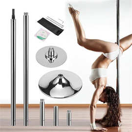 钢管舞便携式跳舞管可固定旋转舞蹈杆室内家用教学健身器材