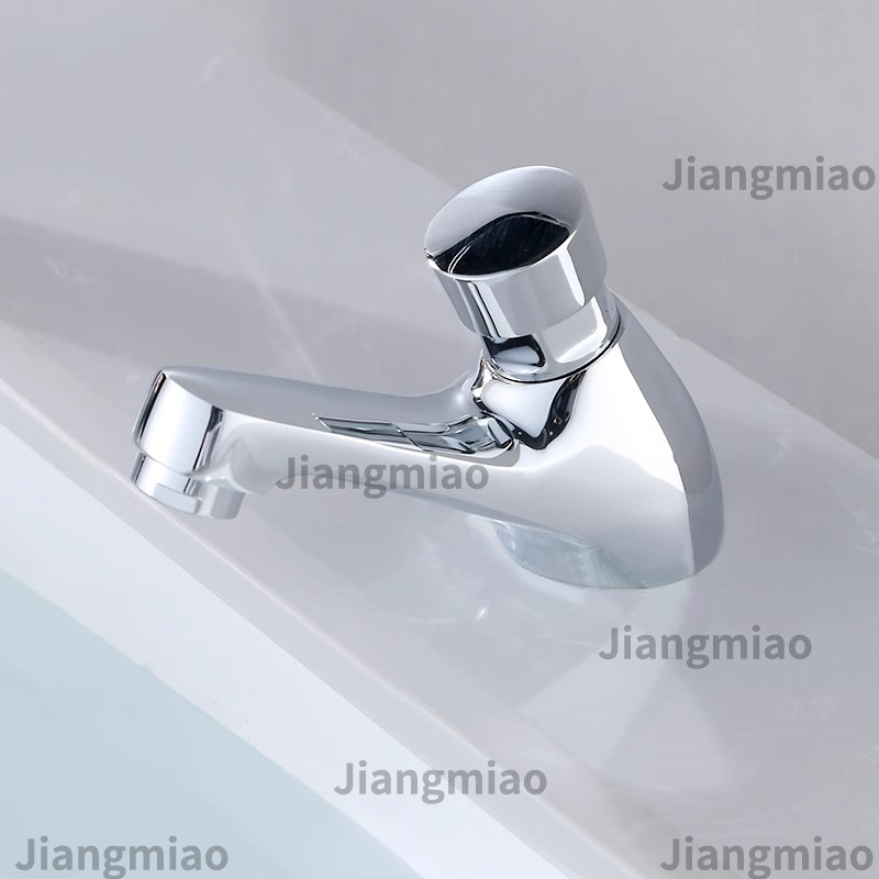 Grifos de retardo de latón tipo prensado para cerrar automáticamente la mesa de retardo de la bañera en lugares públicos