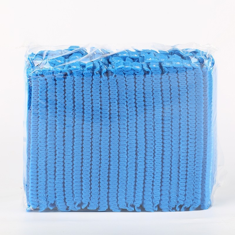 壹次性無紡布加厚浴帽雙筋條形帽防塵防掉發透氣頭套食品無塵車間