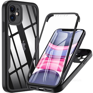 Shell Film Integrated iPhone16 Phone Case Apple 14Promax Drop-resistant 13 All-inclusive 12 Transparent Protective Cover