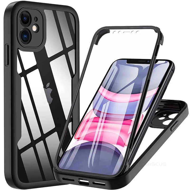 The Integrated Shell and Film Are Suitable for iPhone 17 Phone Case, Apple 16 Pro Max Anti-Drop, 15 Full-Cover, 12 Transparent Protective Case