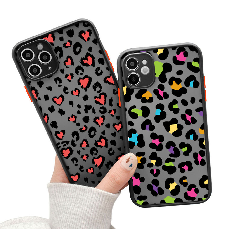 50g Weight iPhone Applicable Brands Phone Cases Classification PC, tpu Material Leopard Pattern Simple Style, Streetwear Style PC Tpu Leopard Simple Style Streetwear Phone Cases Phone Accessories 5