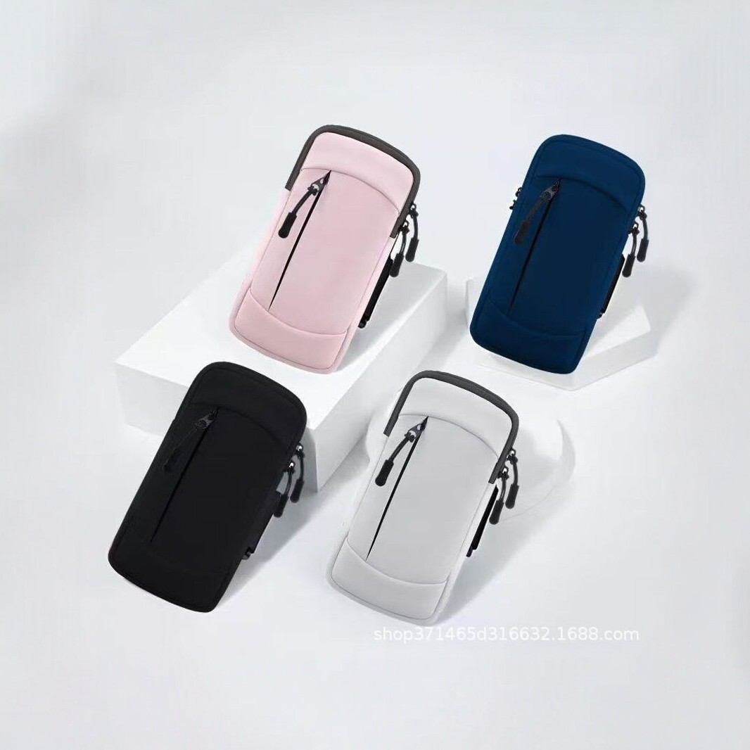 Sports arm bag unisex running phone arm sleeve waterproof lightweight outdoor fitness wrist bag 6.8inch phone