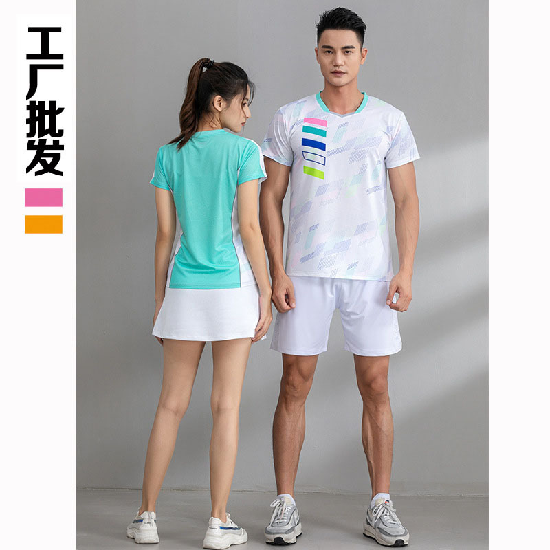 [Tienda de la fábrica Peisu] traje de Bádminton de secado rápido de alta gama Tenis de Mesa para hombres ropa deportiva transpirable Mujer