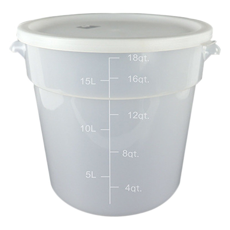 Commercial Round Storage Container, Transparent Food and Grain Storage Bin with Lid, Rice Bin, Cereal Bin, Flour Bin, Customizable for Cats