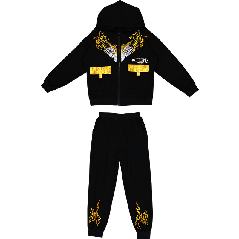 Children's clothing two-piece big boys in 2023 autumn new set for children's long sleeved zippered hoodies,_voghion.com