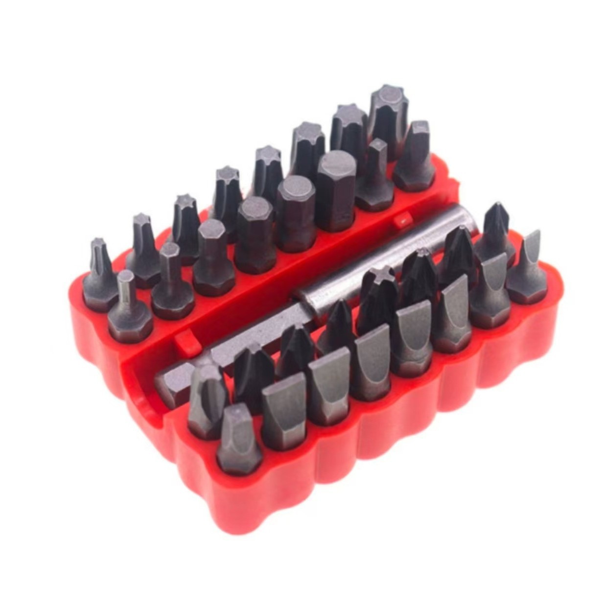 各大平台代发 33PC实心批头组合空心异形套装内六角梅花一字十字