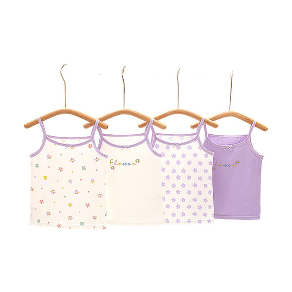 Children's cotton soft summer vest girl's
