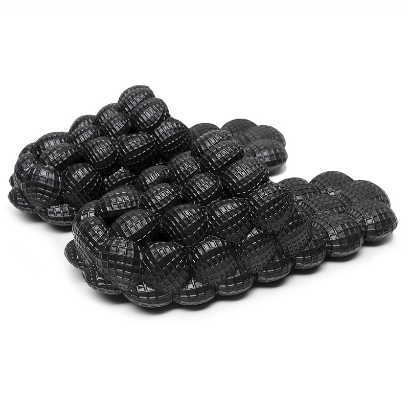 Sandalias de verano al por mayor desgaste de las mujeres al aire libre hogar grueso inferior pareja interior antideslizante EVA casa antideslizante zapatillas de burbuja