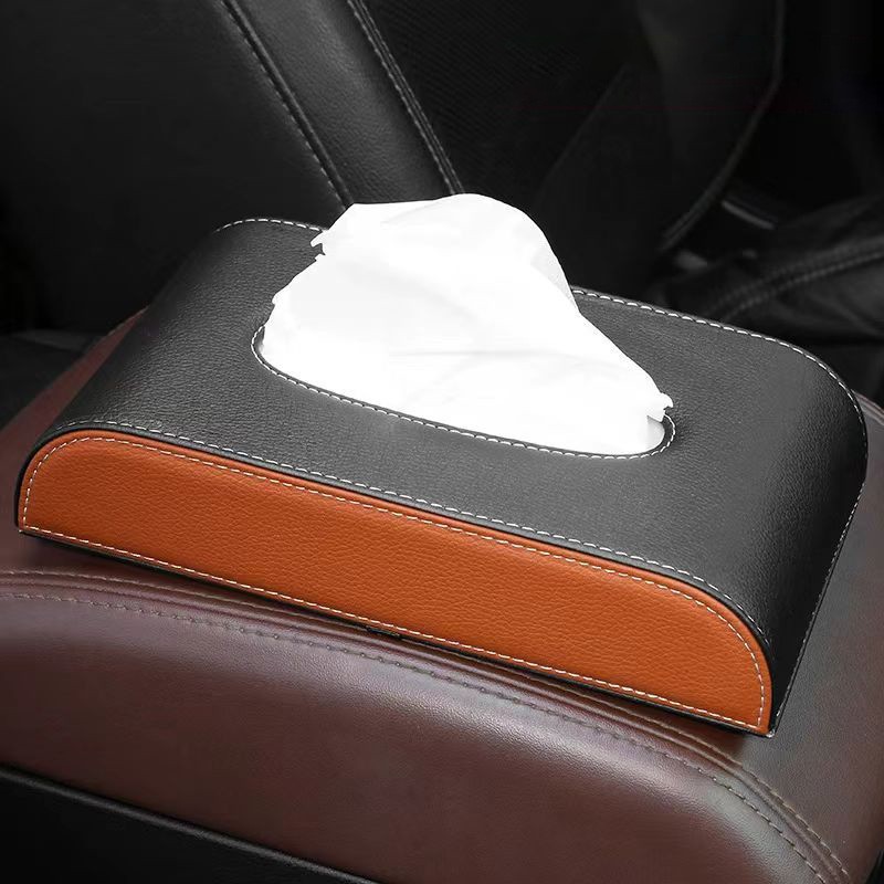 Car tissue box/set, Bohai Sheng Interior Tissue Box - sitting-black-brown