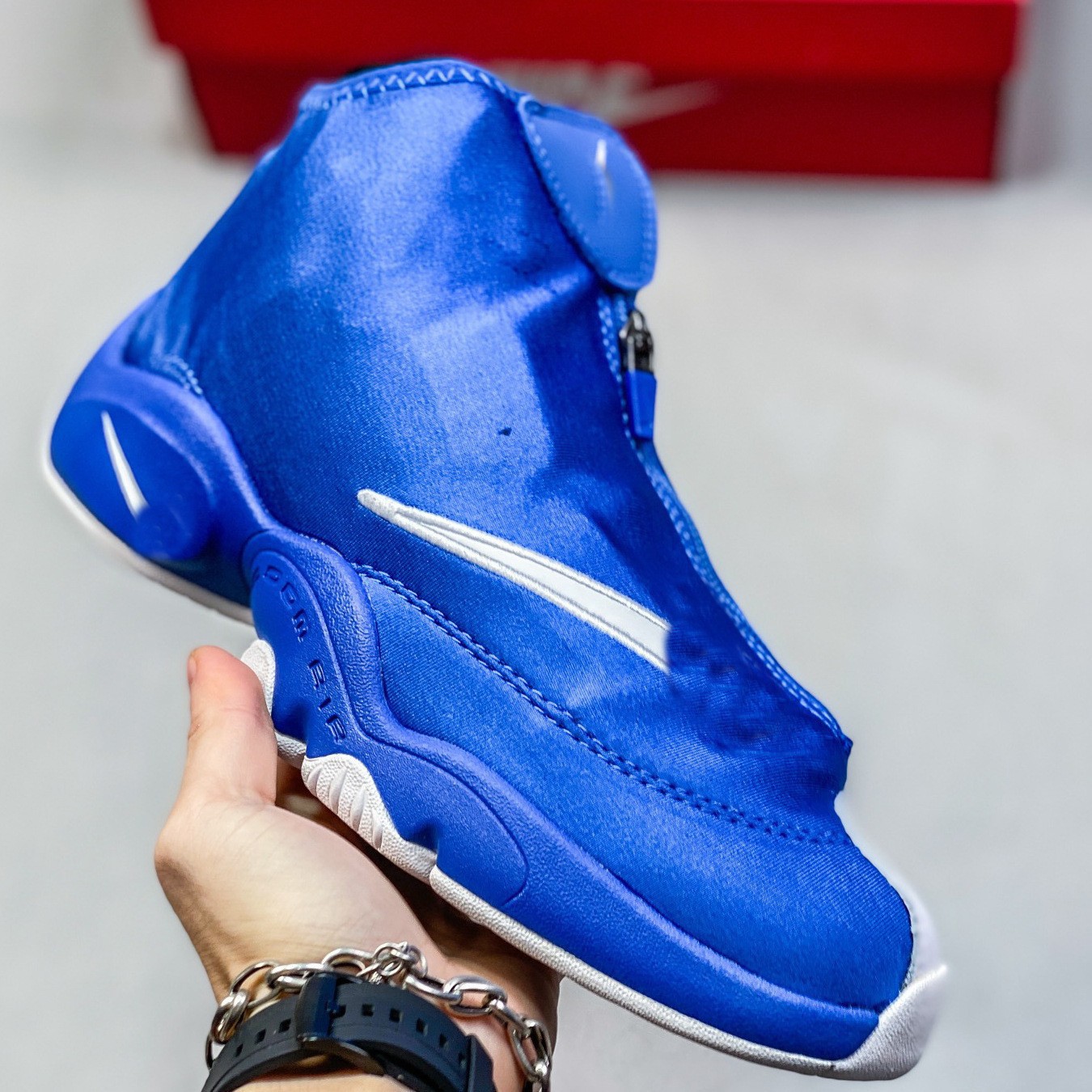 Putian zapatos de baloncesto de combate Peyton guantes de cremallera de alto impacto antideslizante zapatos casuales para hombres image 12