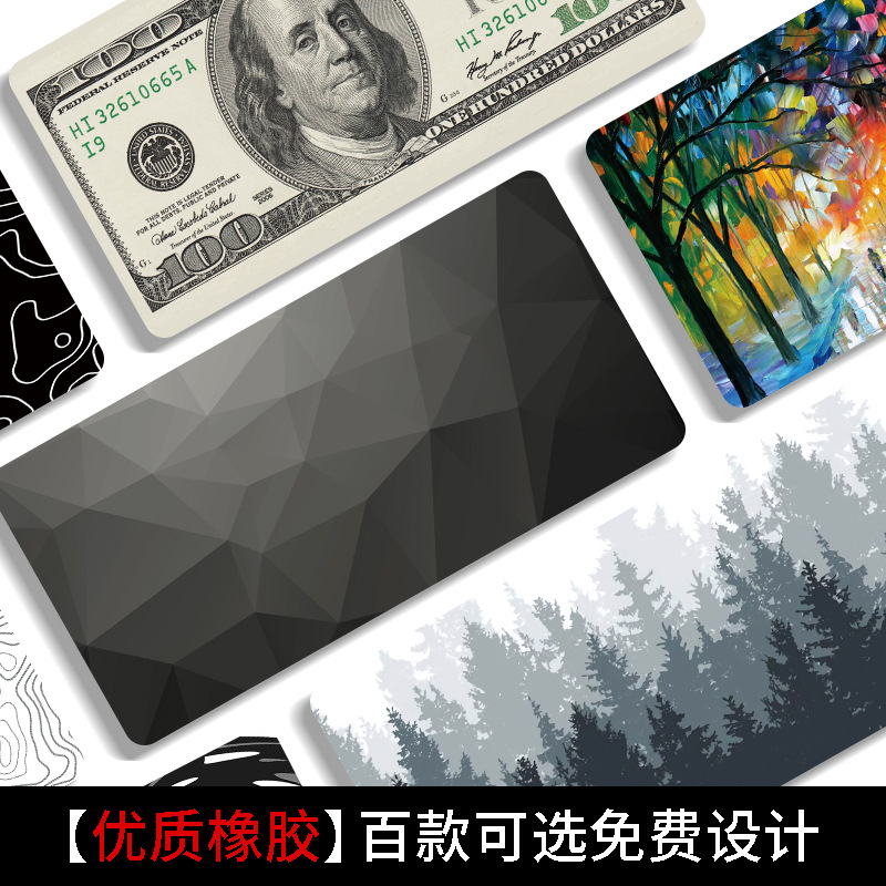 Alfombrilla de Ratón Grande US Dollar Heat Map, Borde Antideslizante, Engrosada