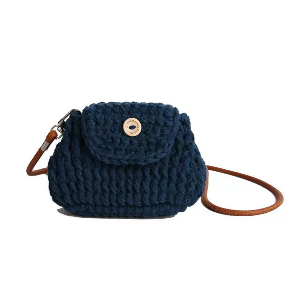New style mini handbag for girls, coin purse, key holder, crossbody bag, knitted cotton yarn bag