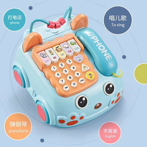 Comedy 6827 Sound and Light Music Baby Educational Phone for Children Wholesale