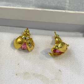 图片百分之百对实物d家耳钉珍珠花朵耳钉cd耳钉轻奢高级