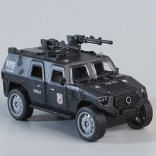 儿童惯性军事装甲车模型三开门玩具车警车男孩宝宝耐摔越野小汽车
