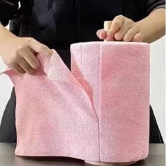 纯色加厚柔软筒状手撕抹布厨房懒人抹布洗碗干湿两用吸油清洁专用