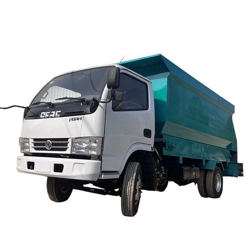 Diesel de tres ruedas autopropulsado ganadero 5 cargador de alimentación coche eléctrico 3 cargador de alimentación de corral de ovejas mezclador y máquina de mezcla integral descarga uniforme