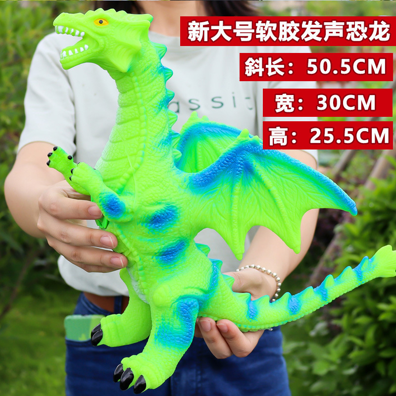 Modelo de Dinosaurio de Simulación Eléctrico de Goma Suave y Plástico Con Sonido para Niños