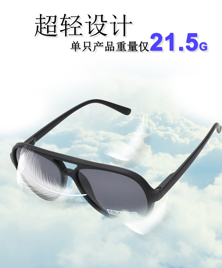 Grenzüberschreitende maßgeschneiderte Sonnenbrillen mit doppeltem Steg Sonnenbrille Grenzüberschreitende modische Outdoor-Sportbrille TAC polarisierte Sonnenbrille