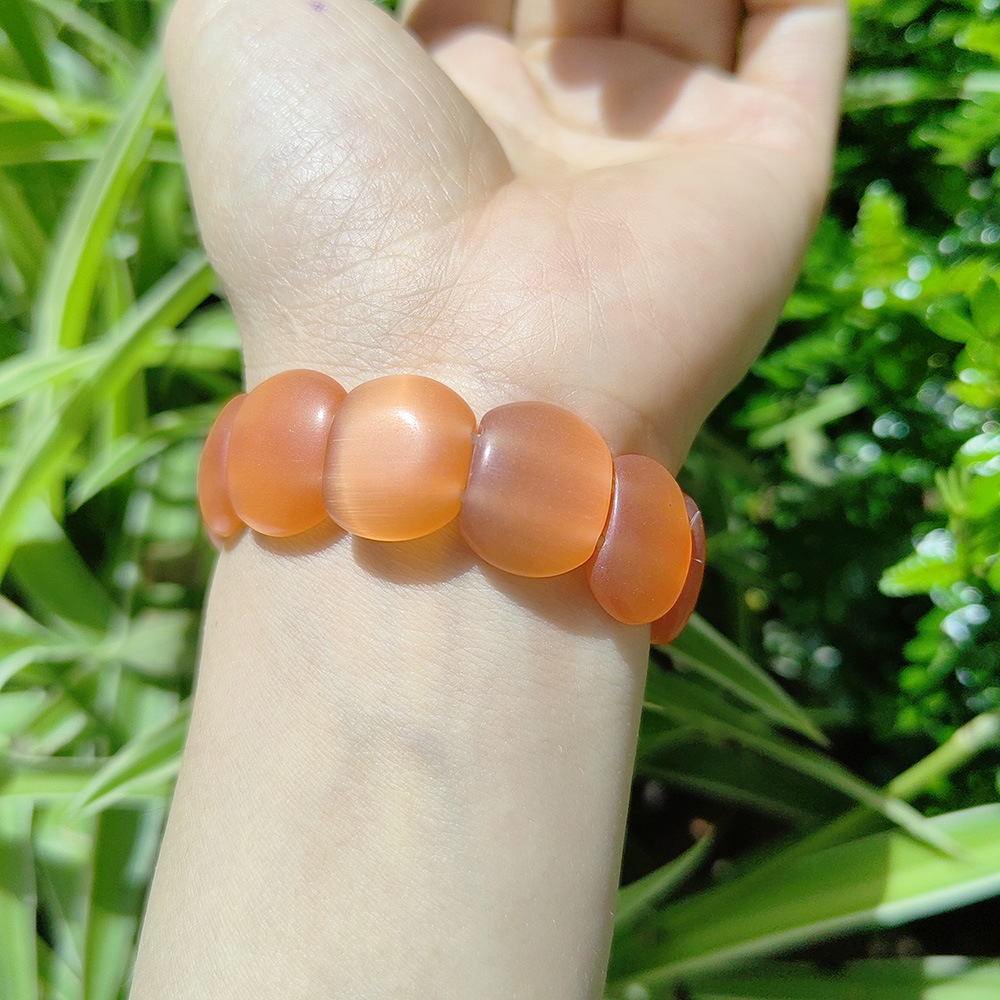 17*13mm 소형 캣츠아이 오렌지색