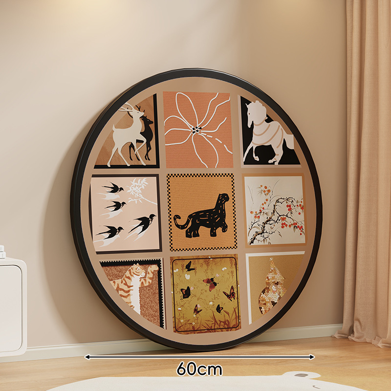 레트로 스타일 * 블랙 직경 60CM [판 두께 1.5]
