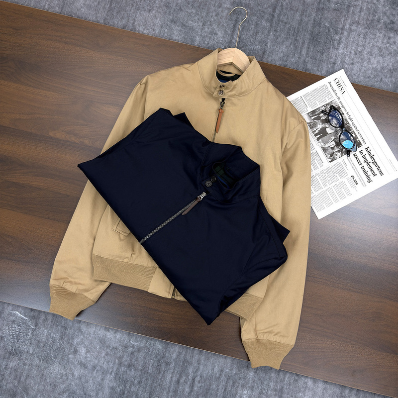 Scan the QR code/RL Ralph Lauren embroidered men's Harrington jacket, American retro old money style outerwear Scan the QR code/RL Ralph Lauren embroidered men's Harrington jacket, American retro old money style outerwear