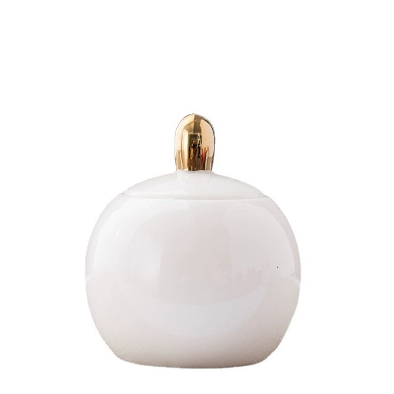 Ceramic small tea, screw cap, cover, powder cream, storage system