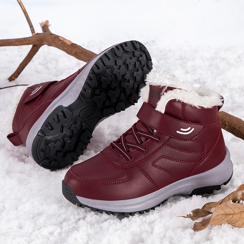 Los zapatos de algodón para ancianos se mantienen calientes en invierno y las madres de mediana edad y ancianos se calientan y engrosan las botas de nieve del noreste. image 7