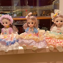 30CM洛丽塔芭巴比娃娃智能音乐洋娃娃女孩玩具活动关节娃娃玩偶