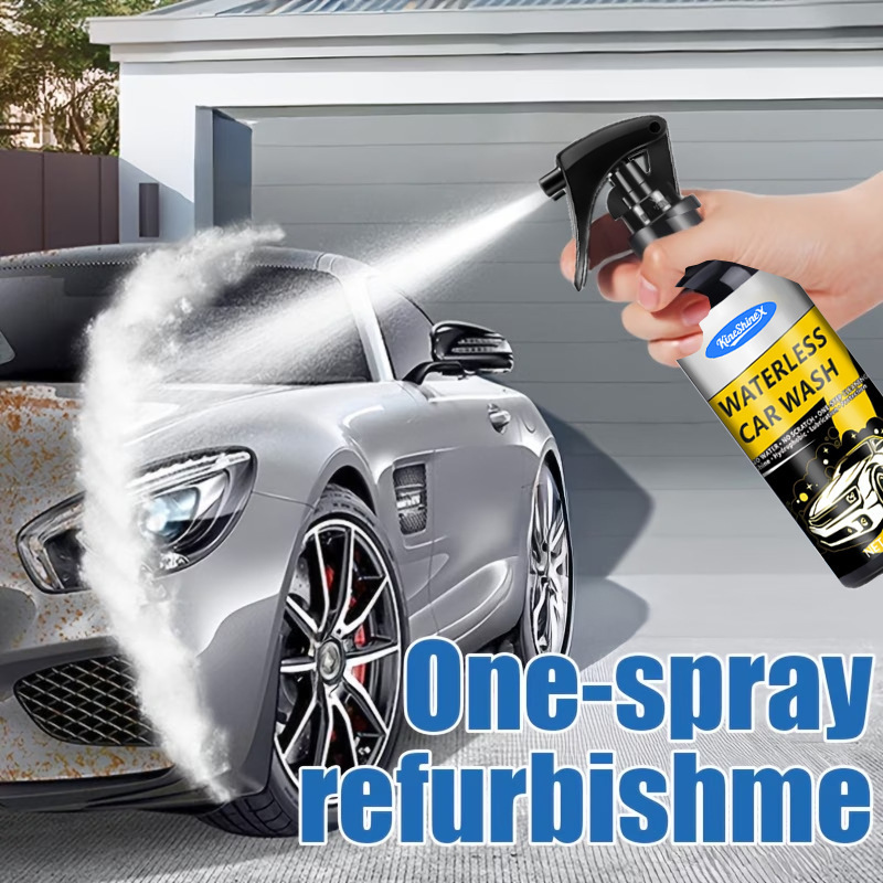 Kineshinex Water-Free Car Wash Liquid, Car Dry Cleaning Liquid, Car Coating, Mild Formula, Professional-Grade Hydrophobic Wax, No Kineshinex Water-Free Car Wash Liquid, Car Dry Cleaning Liquid, Car Coating, Mild Formula, Professional-Grade Hydrophobic Wax, No