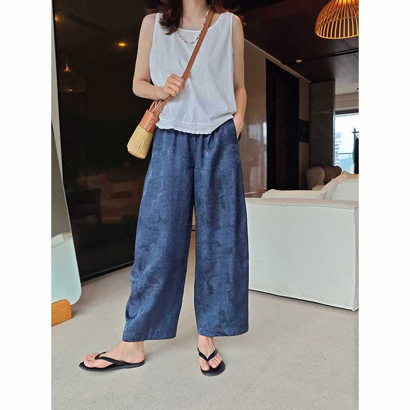 Summer silk trousers