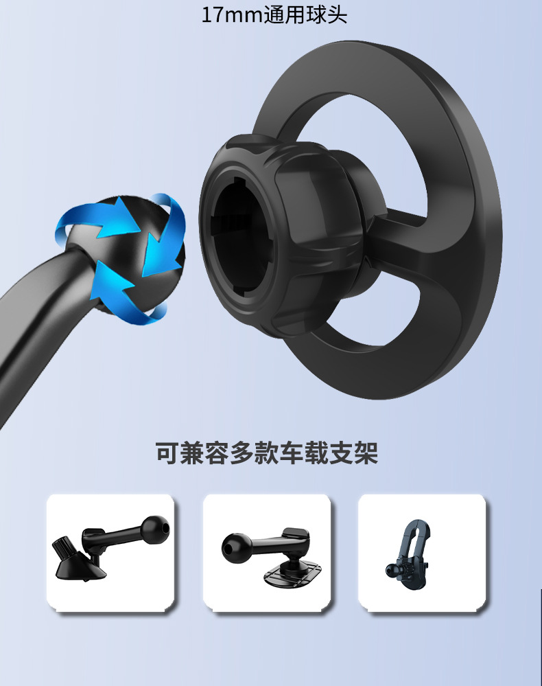 2025 new cross-border new car mobile phone holder magsafe magnetic navigation car mobile phone holder accessories
