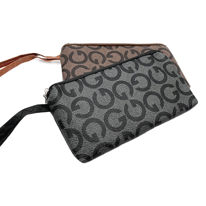 New ladies mobile phone bag change wrist rope PU clutch bag zipper coin bag purse bag factory wholesale