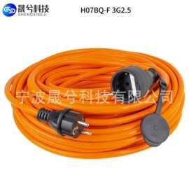 亚马逊热销H07BQ-F 3G1.5mm 欧规j螺旋延长线欧标弹簧线 电源线