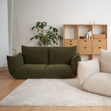 ins家用休闲软垫沙发布艺单双人懒人沙发小户型奶油风沙发