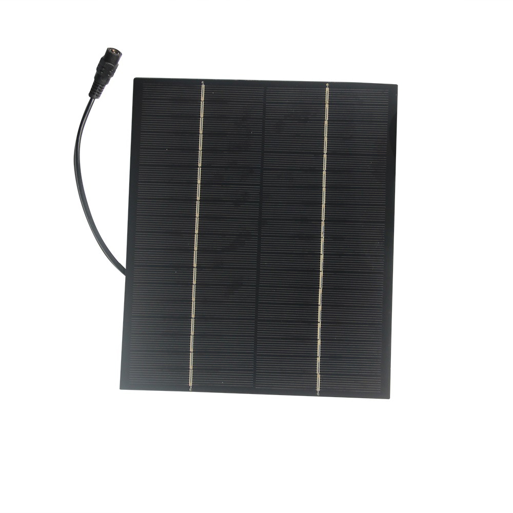 6W 18V单晶硅太阳能电池板太阳能充电板充12V-18V电池DC5521输出